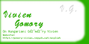 vivien gomory business card